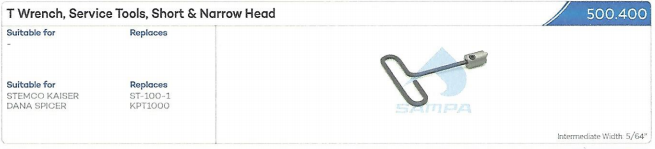 500.400 King Pin Service Kit