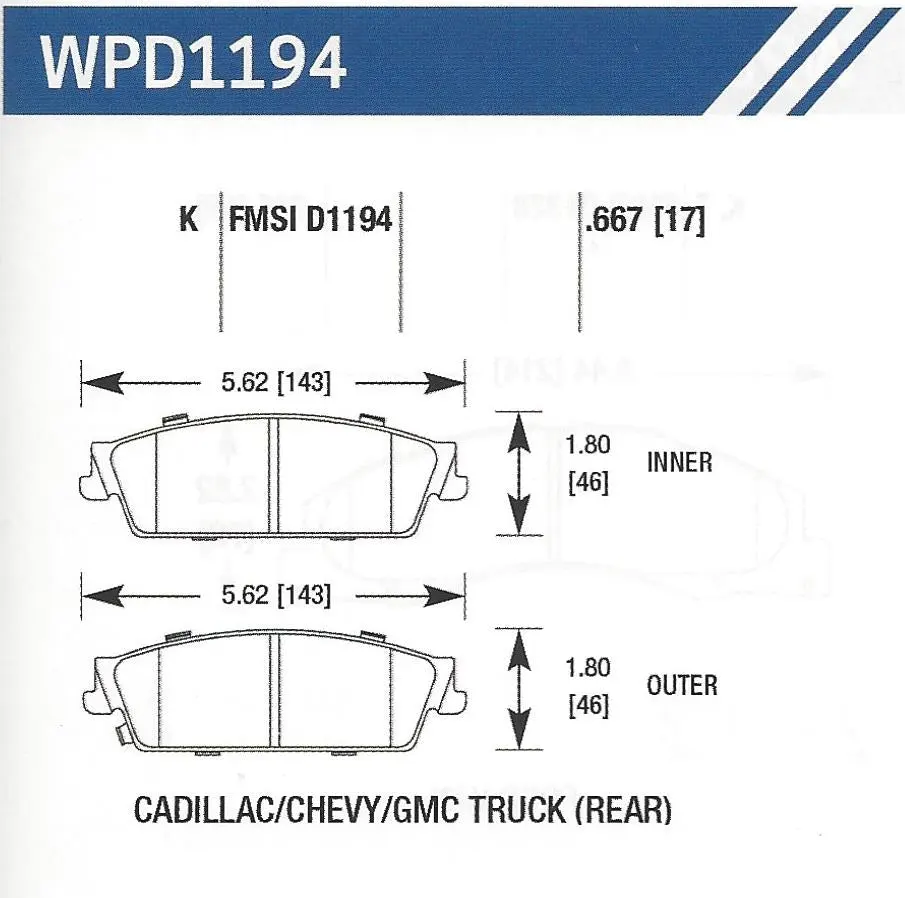 D1194K Disc Pad