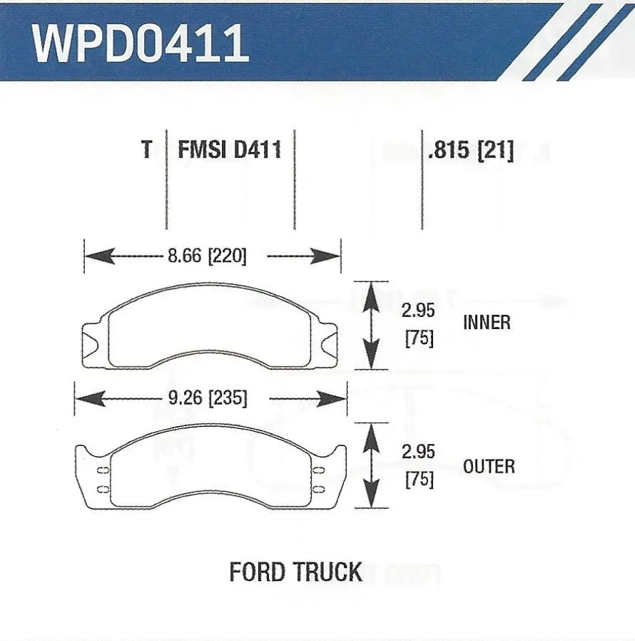 D411T Disc Pad