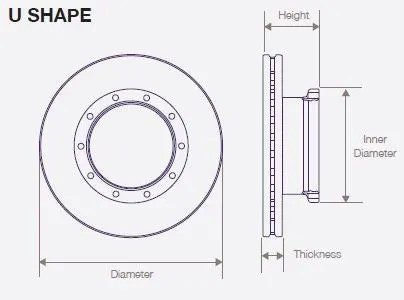 DWT005 Bendix Air Disc Rotor for Prevost Front and Tag