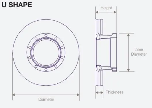 DWT010 Air Disc Rotor for Enviro 500 Front Axles