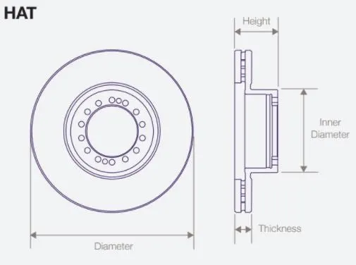 DWT011 Air Disc Rotor for Van Hool Drive Axles