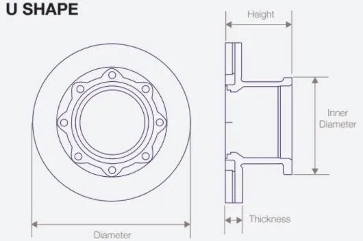 DWT019 Air Disc Rotor for Trailers with Pan 19