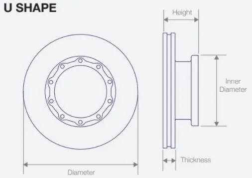 DWT020 Air Disc Rotor for Trailers with Pan 17