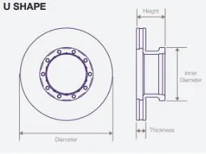 DWT024 Air Disc Rotor for Van Hool A Bus Drive Axle