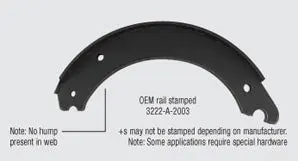 4707-Q New Steel Brake Shoe or Brake Shoe Kit
